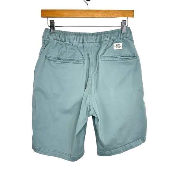 Katin Boys Patio Drawstring Elastic Waist Shorts Sz Small Blue Casual 8” Inseam - Picture 2 of 11